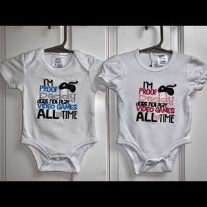 Boy/Girl Twin onesie set
